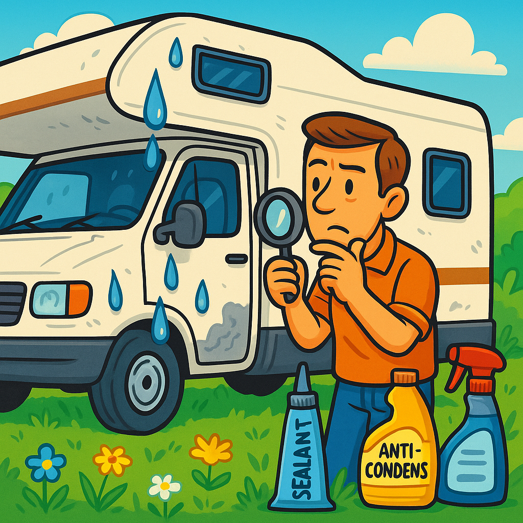 <p>Infiltrazioni camper: come prevenirle e riconoscerle</p>
