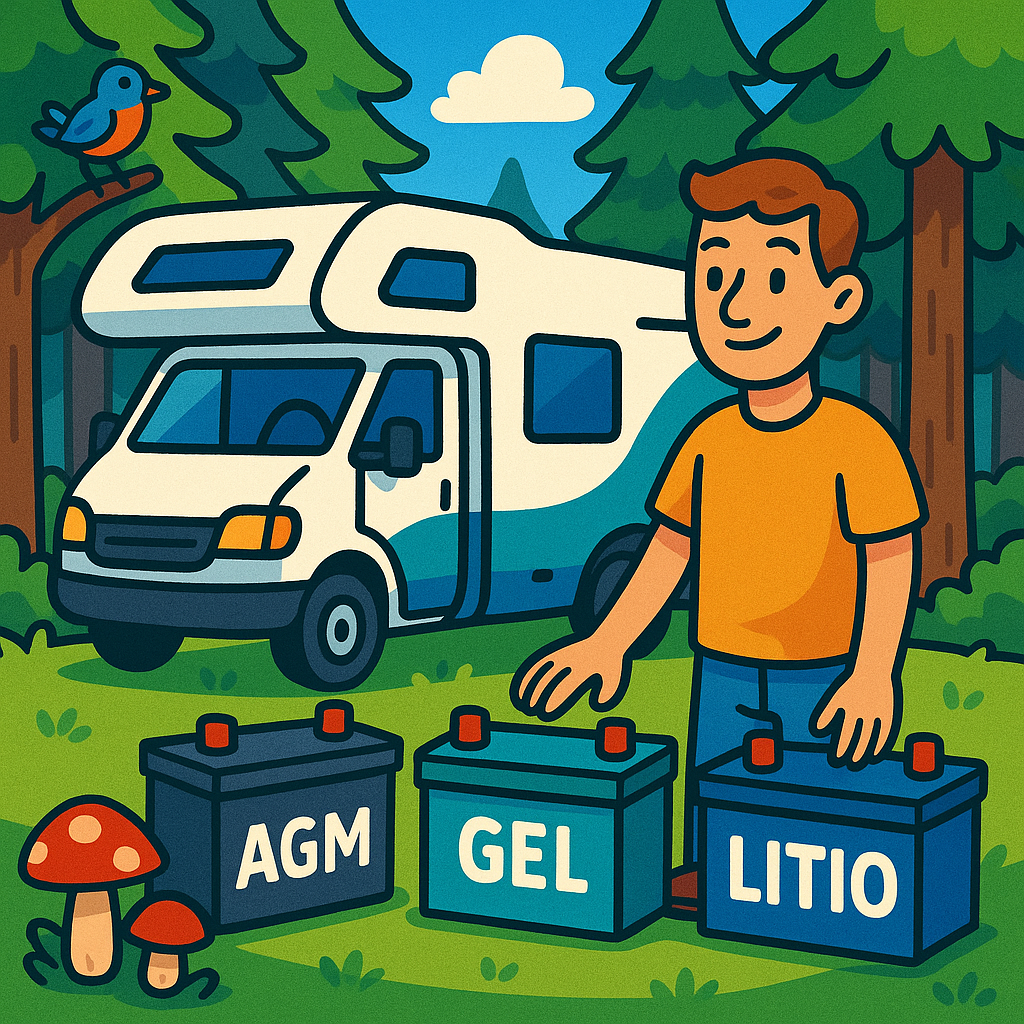 <p>Batterie servizi camper: differenze tra AGM, Gel e Litio.</p>

