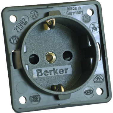 Presa 230 V Shuko Marrone 