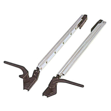 Coppia Braccetti A Scatto DX/SX A Slitta Polyplastic 4 scatti 400/450mm 