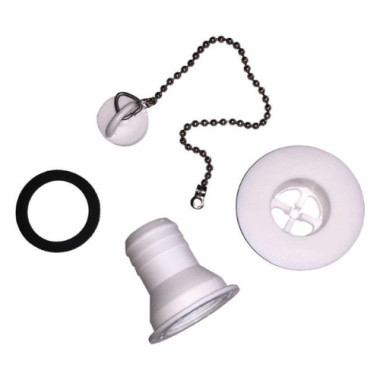 Piletta Scarico Diritta Dritta Foro Lavello 30 mm Tubo 32 mm 