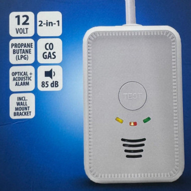 Rilevatore fughe gas a 2 sensori 