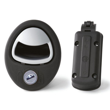 Serratura Ovale Nera Chiusura A Scatto Per Portelloni 