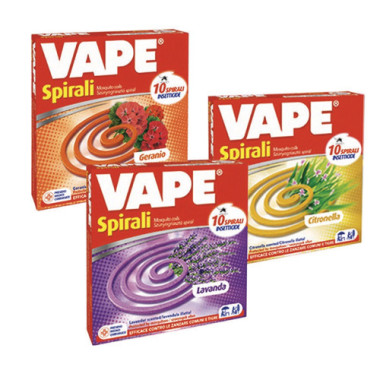 Spirale Anti Zanzare Fragranze Assortite Vape 