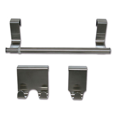 Kit 3 appendini in acciaio x porte/ante 