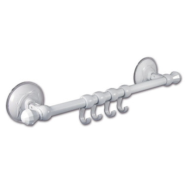 Asta 32 cm con ganci e ventose 