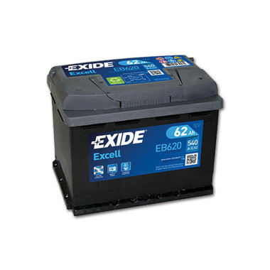 Batteria Exide EB620 Excell LB3 - 12 V / 62 A 