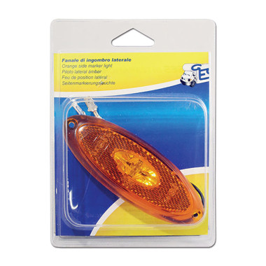 Luce ingombro LED base arancio 