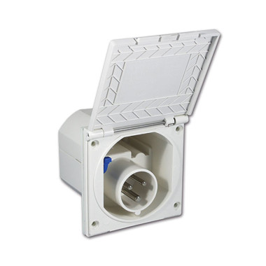 Spina fissa 230 V - bianca 