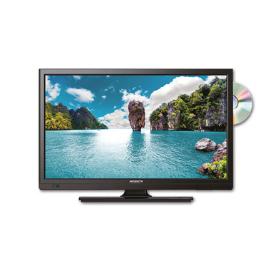 TV LED 24" con DVB-T2 HEVC e DVD 