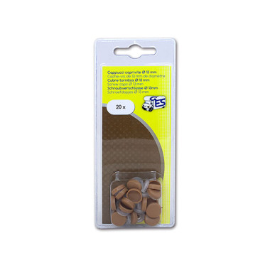 Cappuccio coprivite Ø 13 • 20 pz • marrone chiaro • blister 