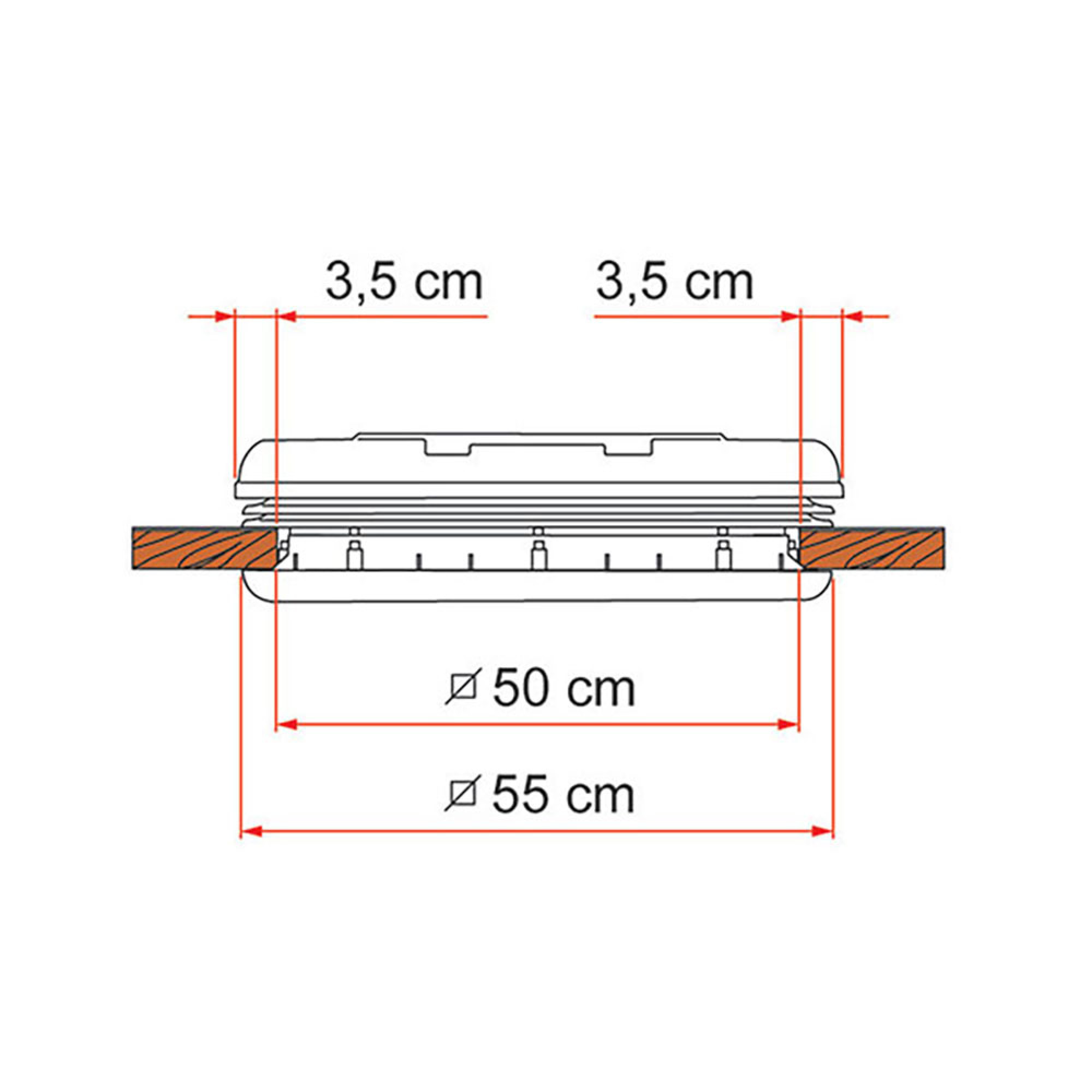 Oblò Vent 50 - bianco (incluso Rollo 50) 3