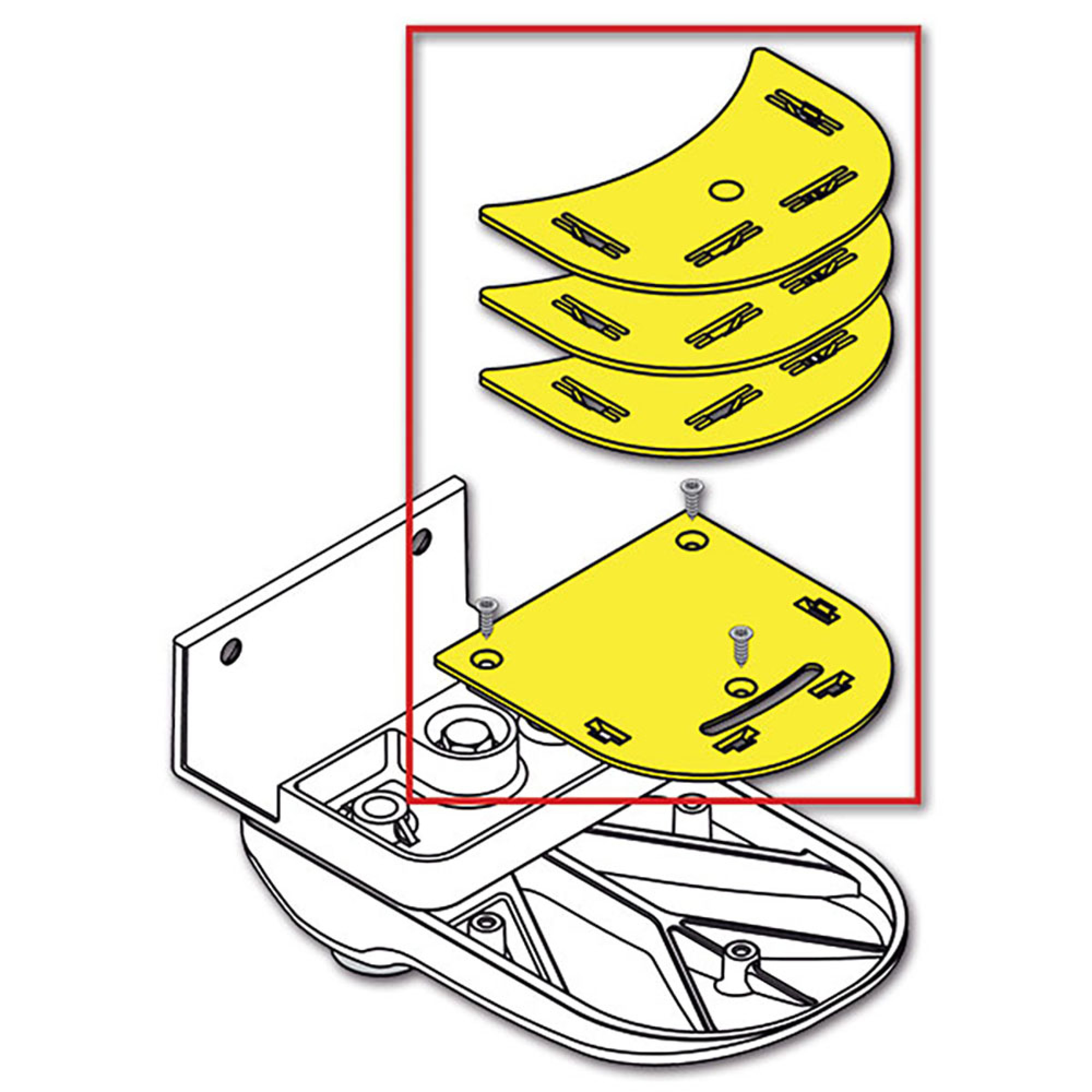 Spacer Kit Safe Door - White 2