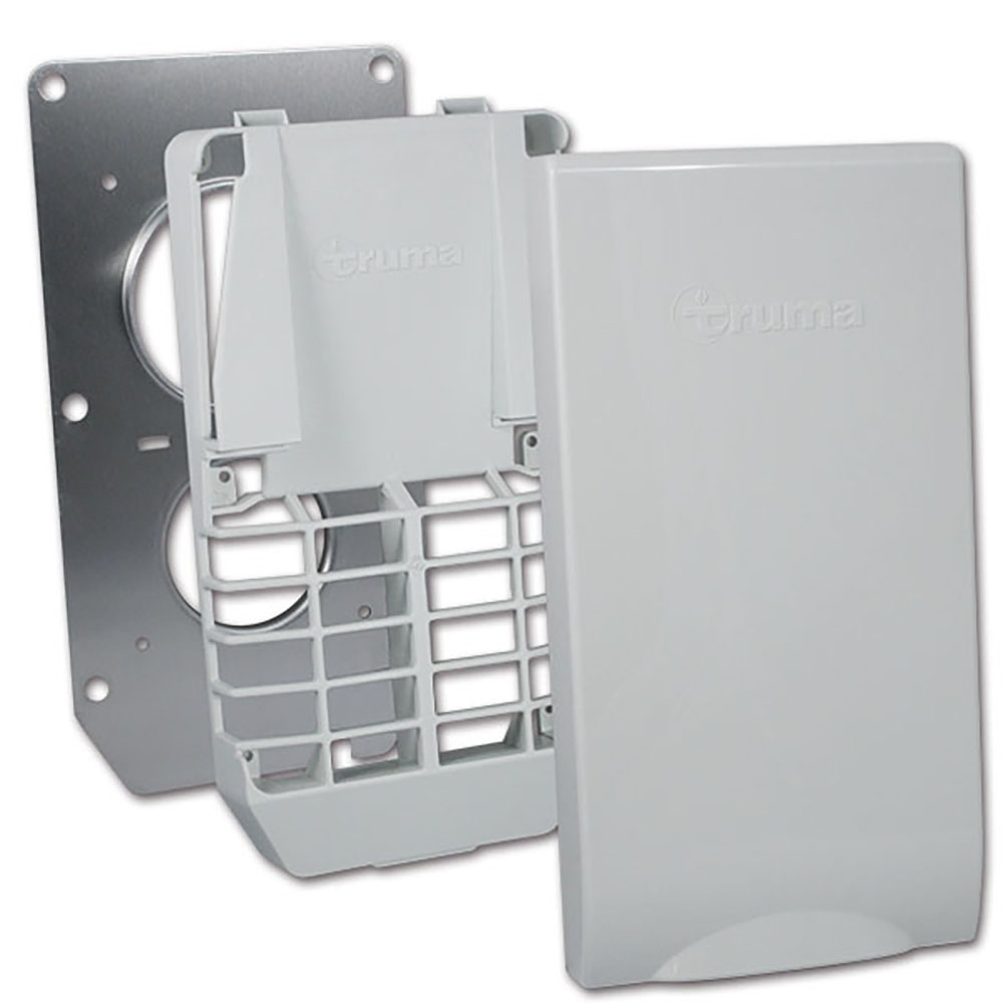 Kit griglia coperchio grigio chiaro + staffa 1