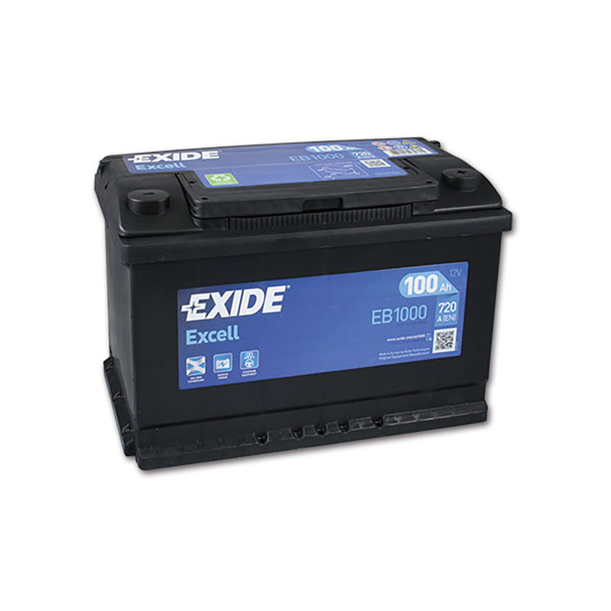 Batteria Exide EB1000 Excell 12V 100Ah 1
