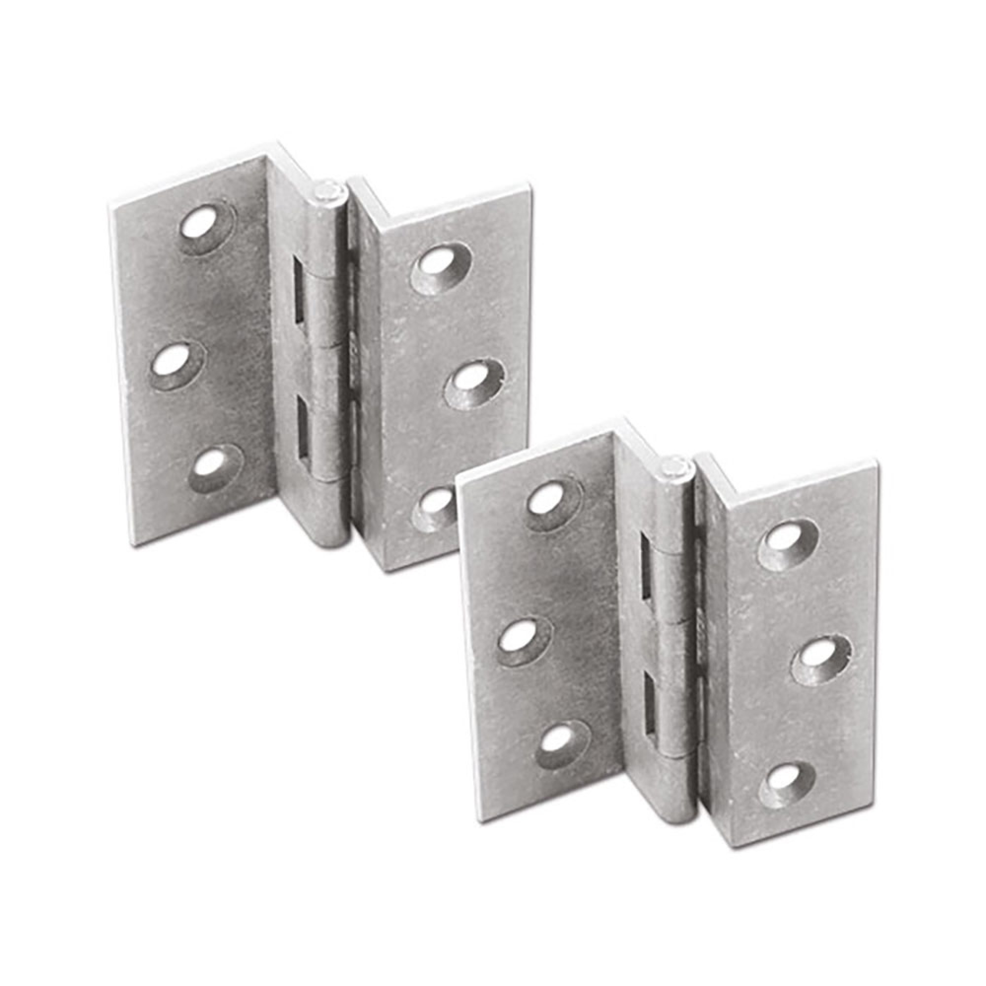 Cerniera mezzo collo cromata blister 2