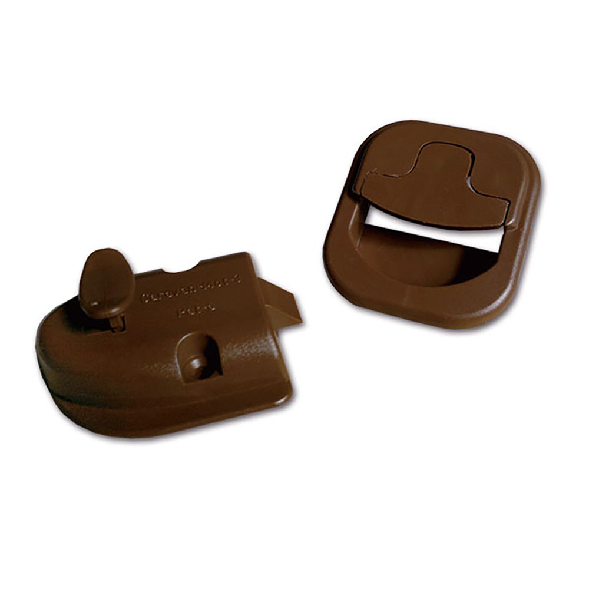 Serratura marrone per bagno - blister 2