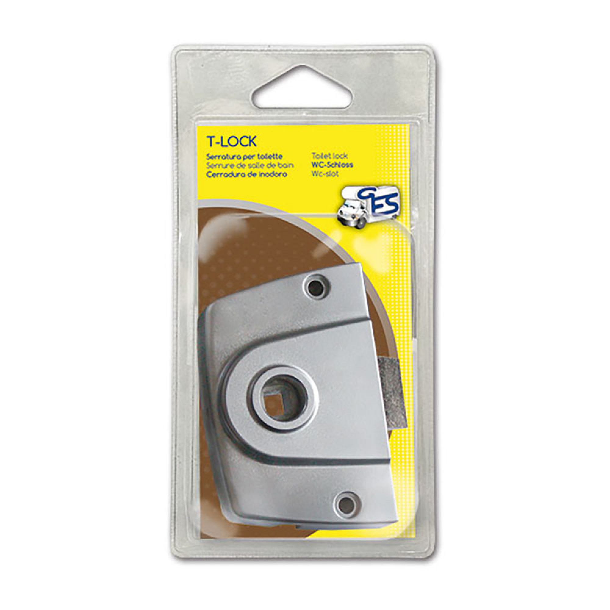 Serratura T-Lock porta bagno blister 1pz 1