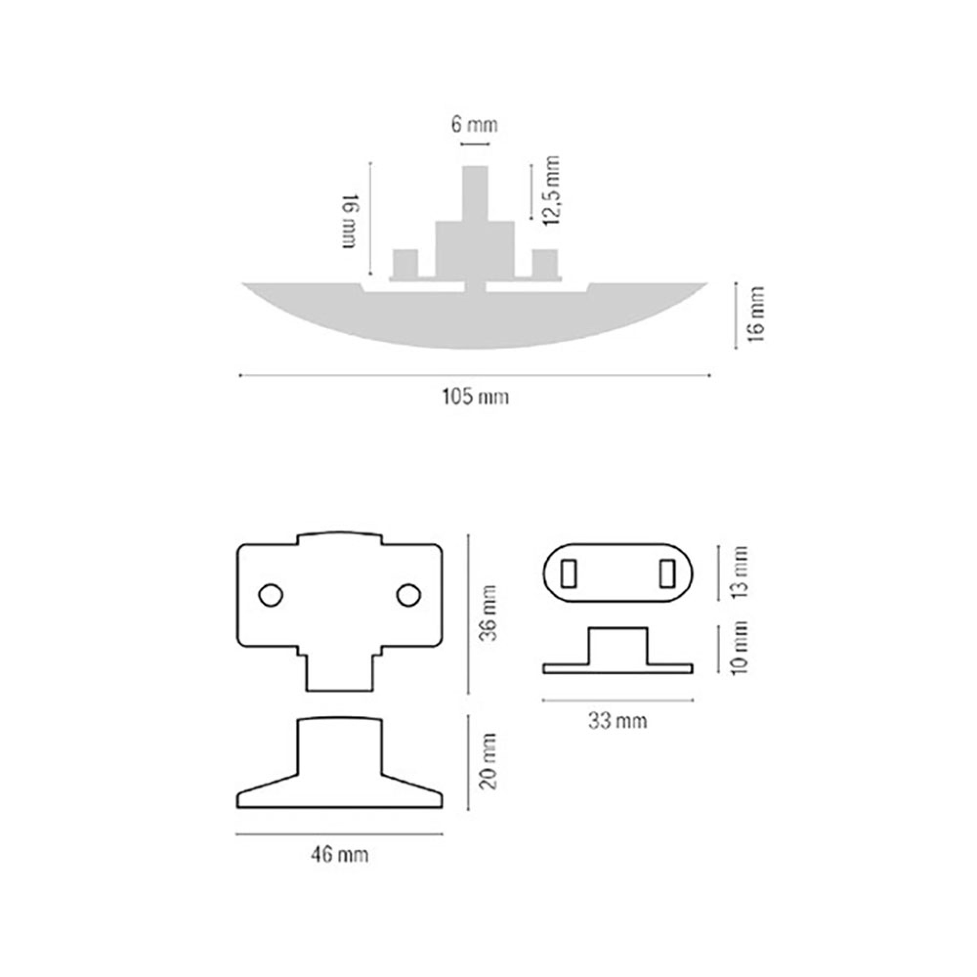 Chiusura silver per pensili • blister 3