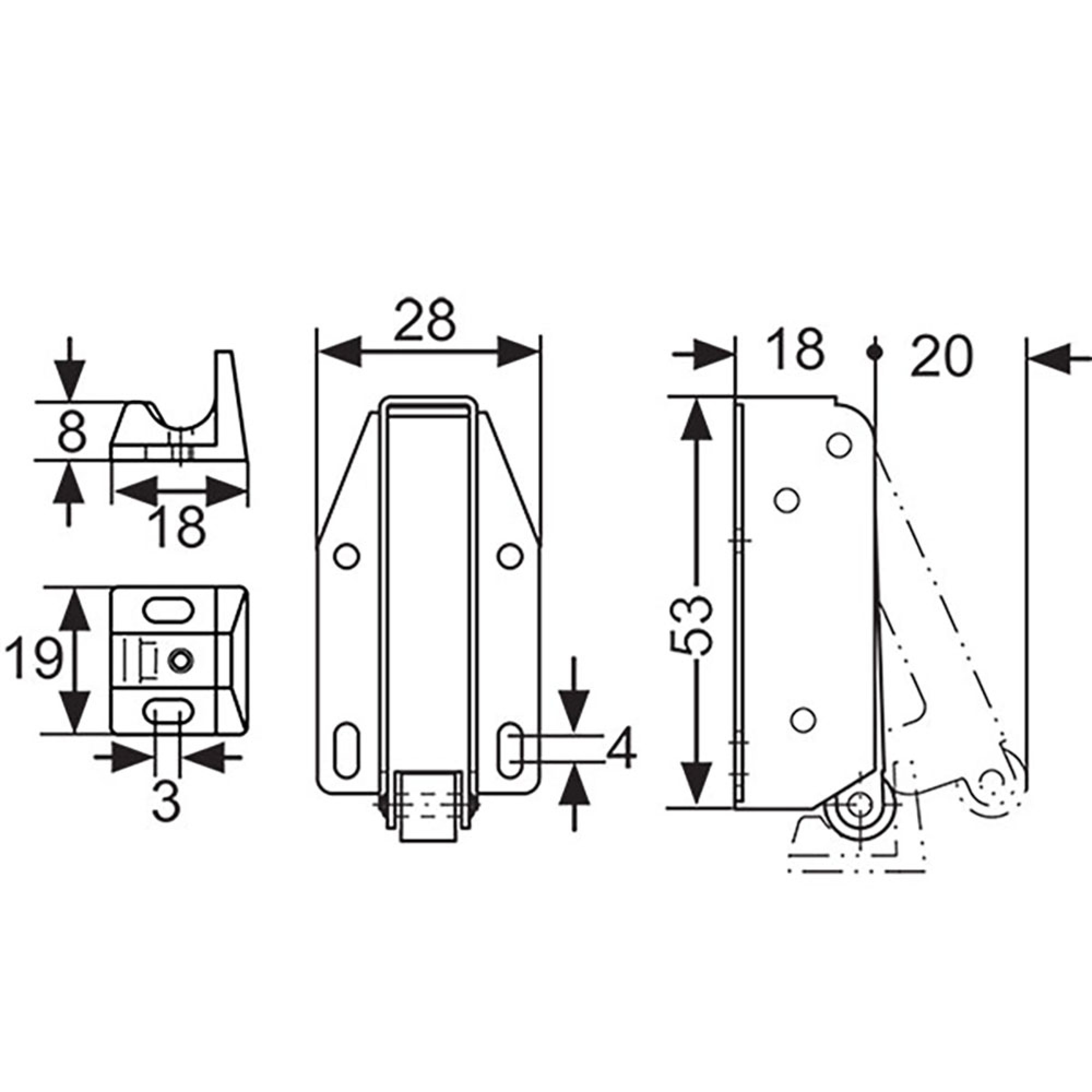 Chiusura a scatto automatica grande blister 3