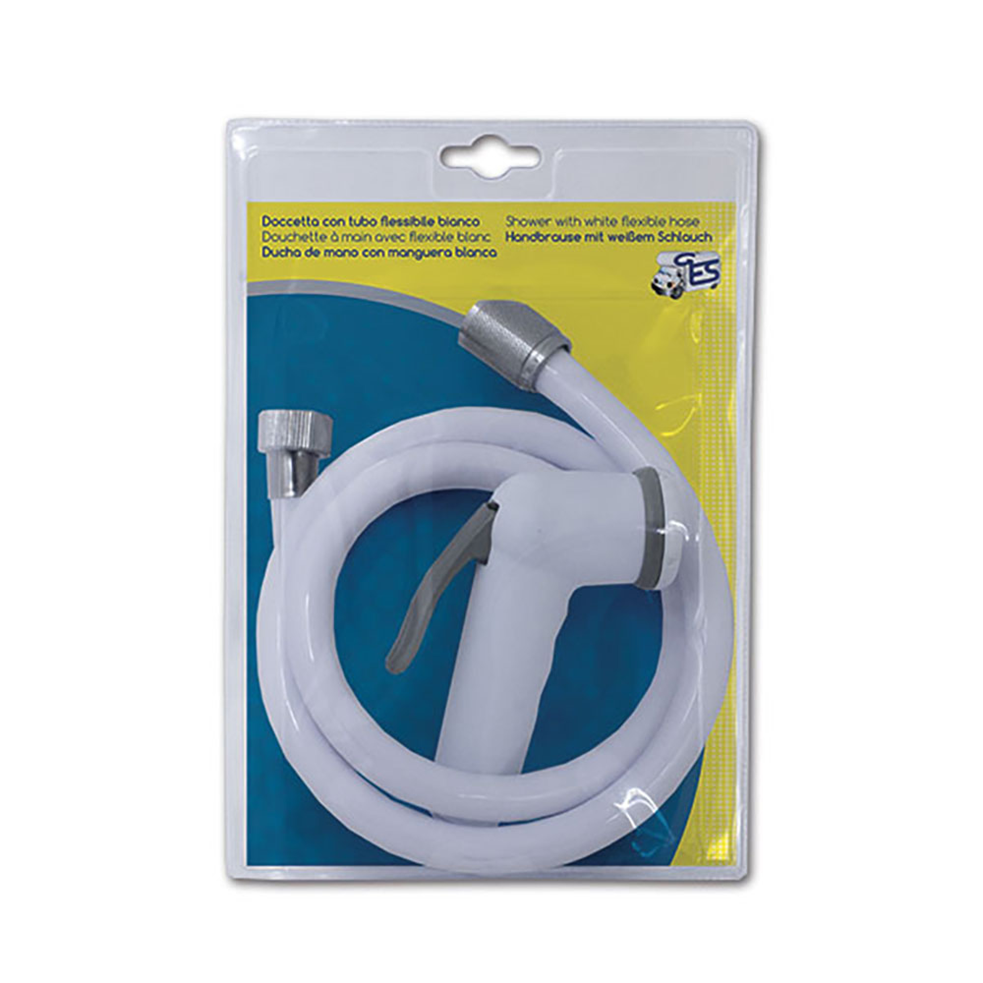 Doccetta con tubo flessibile bianco • 1,5 m 1