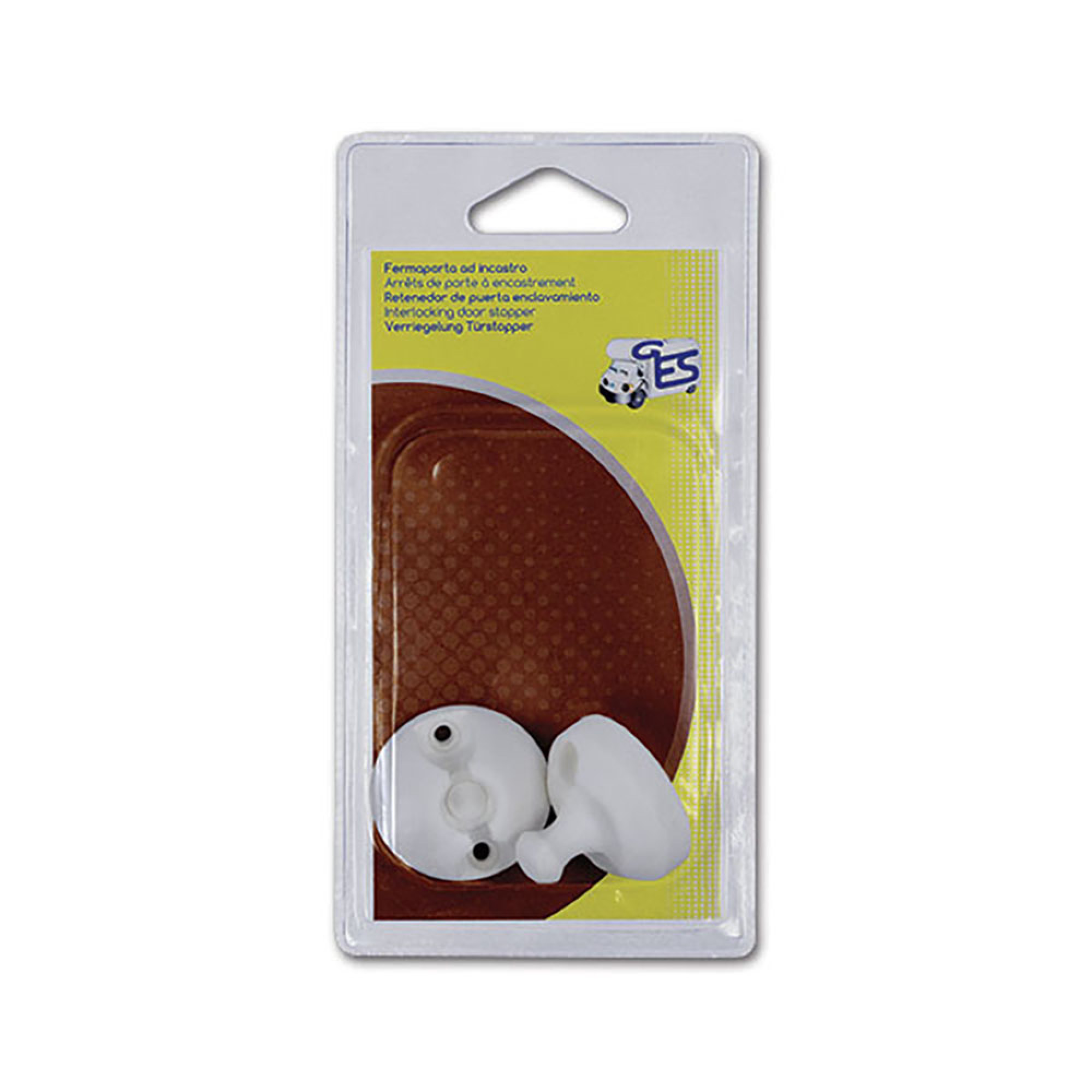 Fermaporta tondo a incastro per Laika blister 1