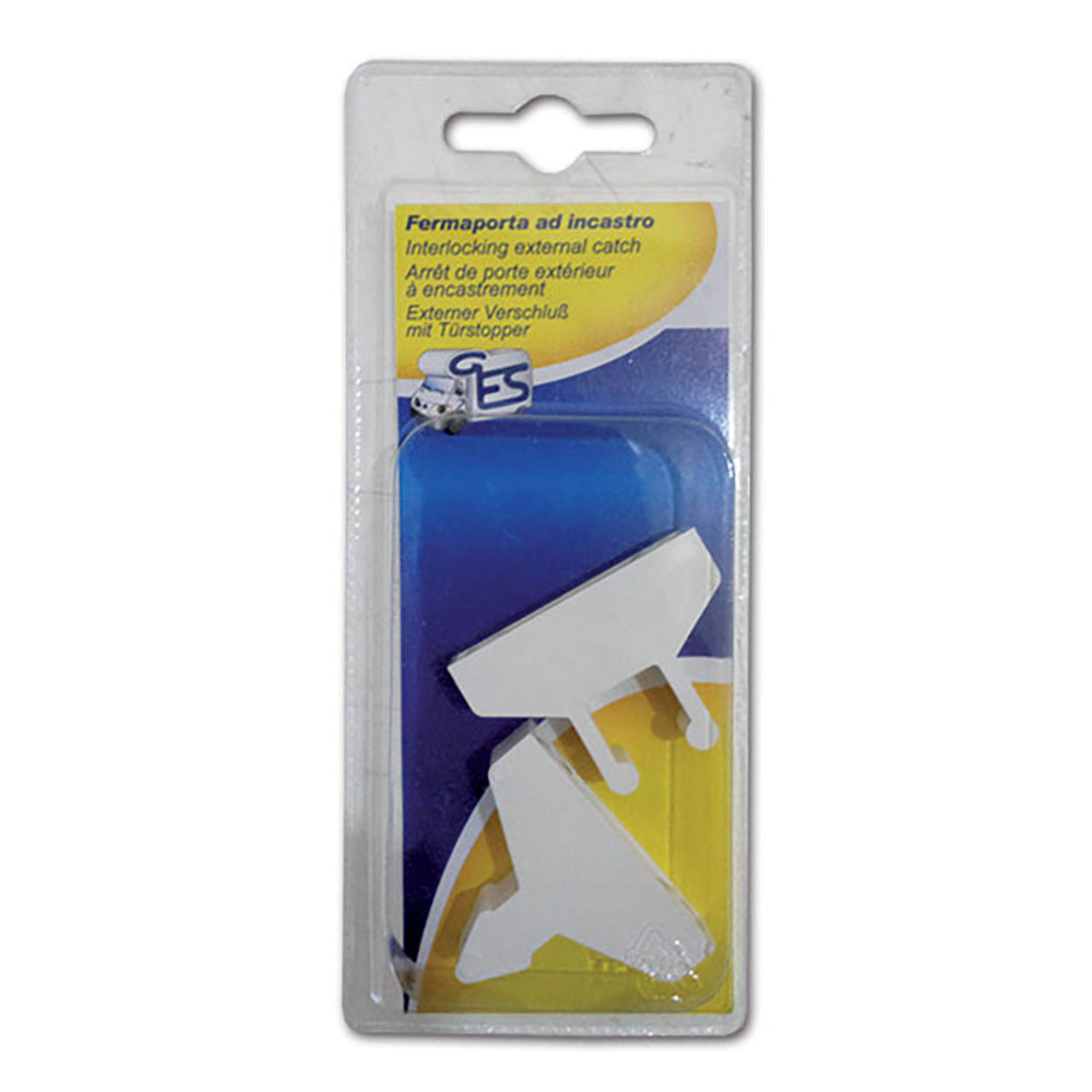 Fermaporta esterno bianco - blister 1 pezzo 1