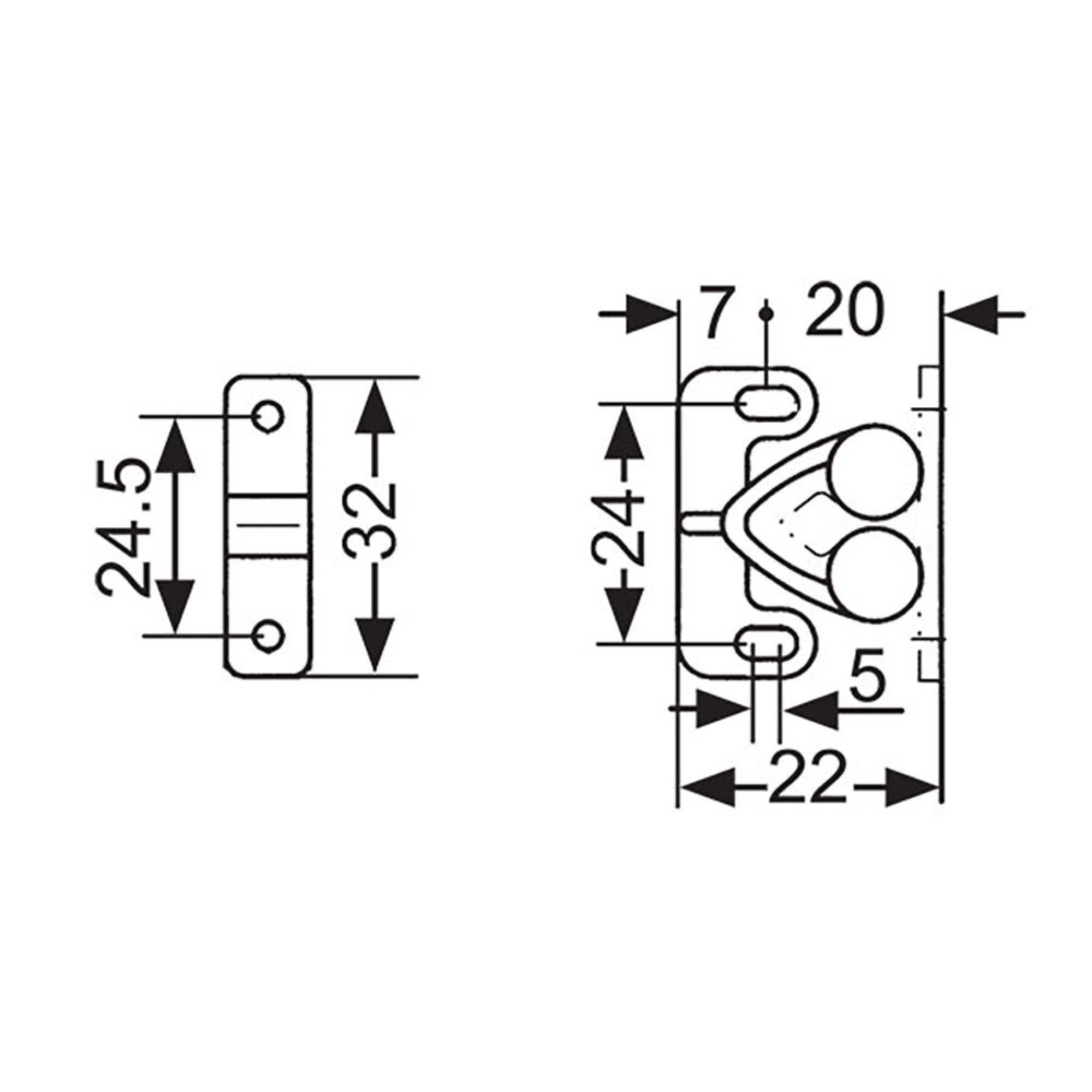 Ferma antina bianco - blister 1 pezzo 3