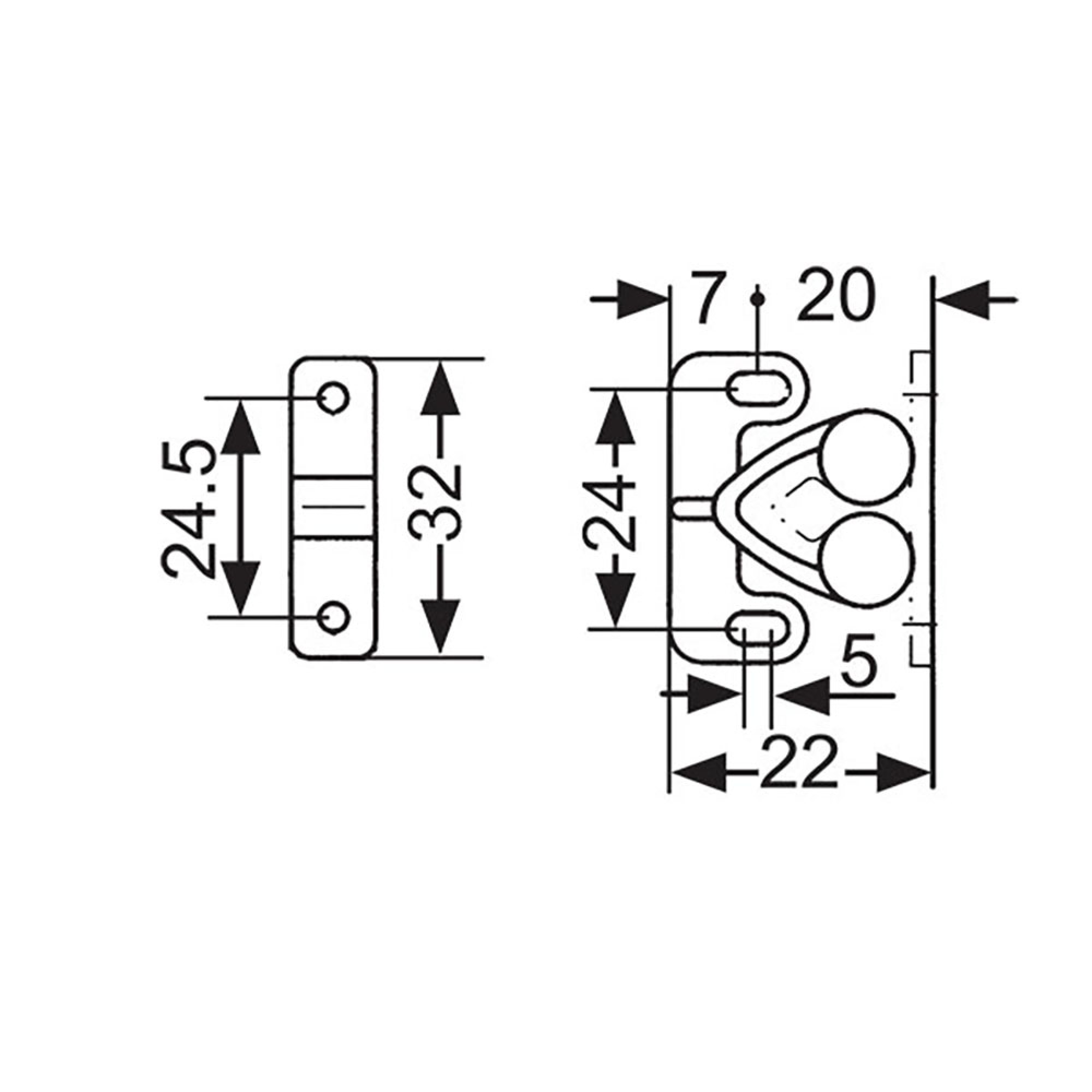 Ferma antina marrone - confezione 1 pz 3
