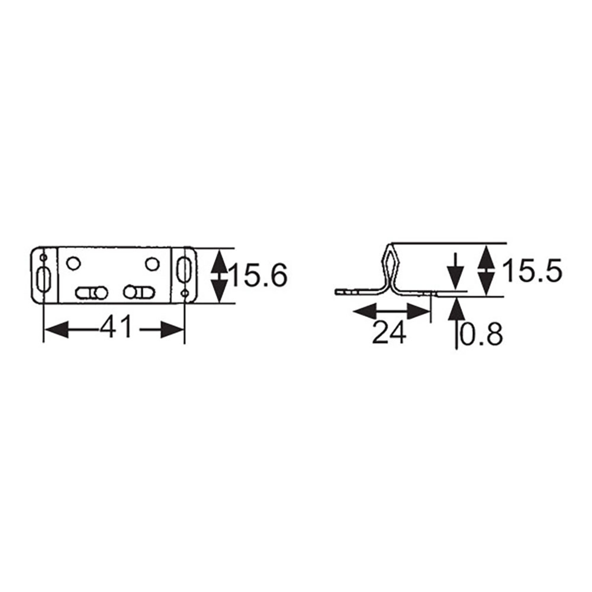 Ferma antina in metallo - blister 1 pezzo 3