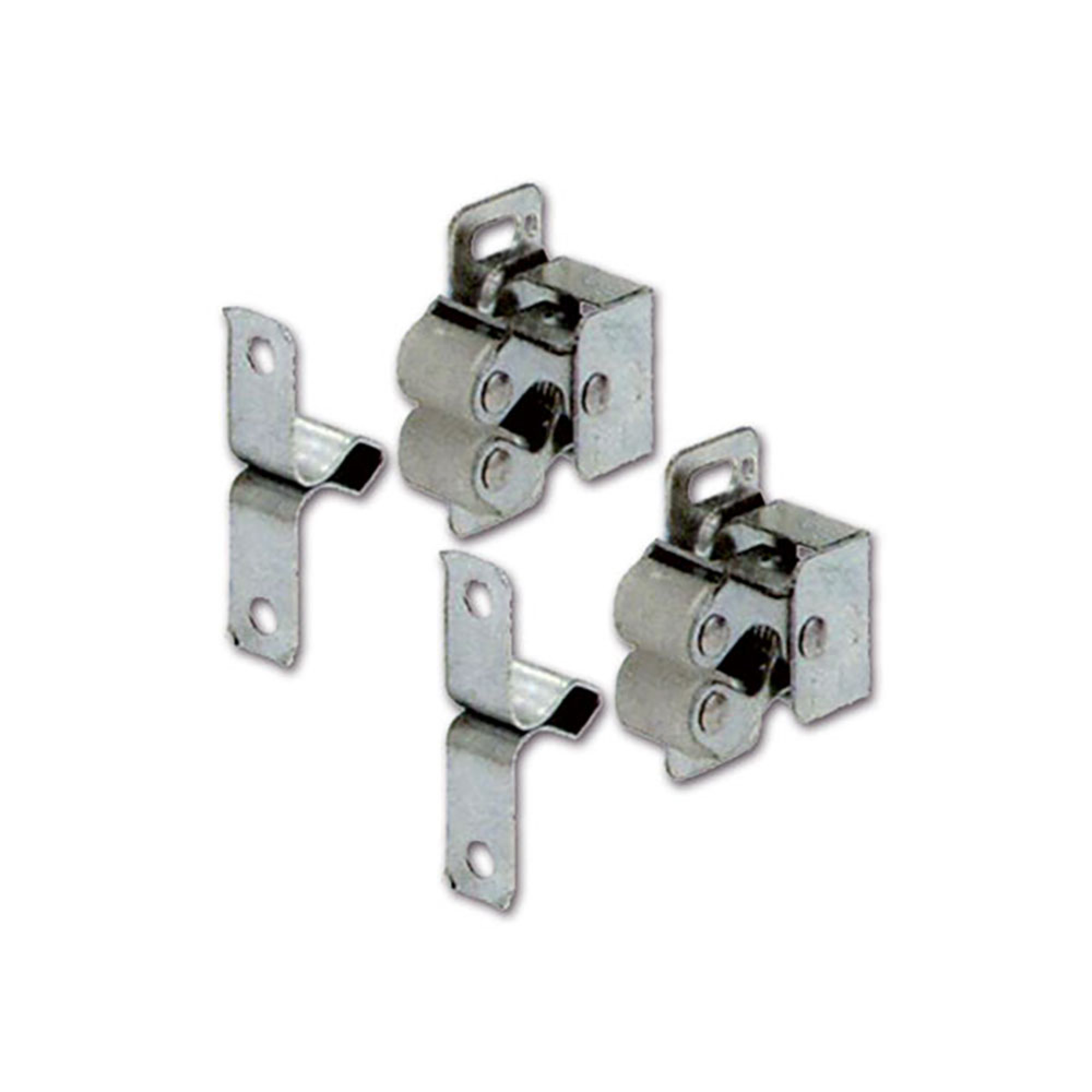 2 ferma antine a rotelle metallo blister 2