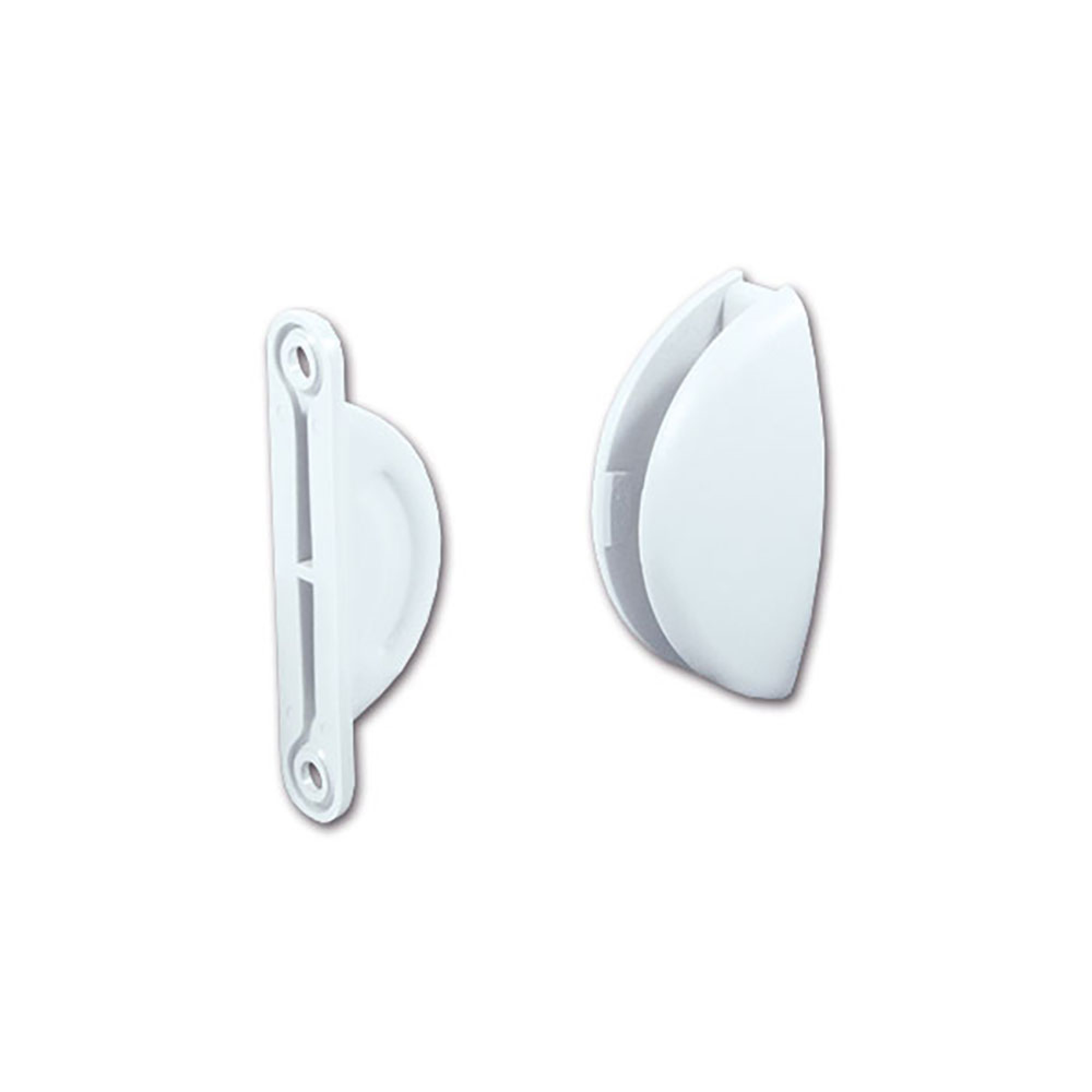 Ferma porta ad incastro bianco - blister 2