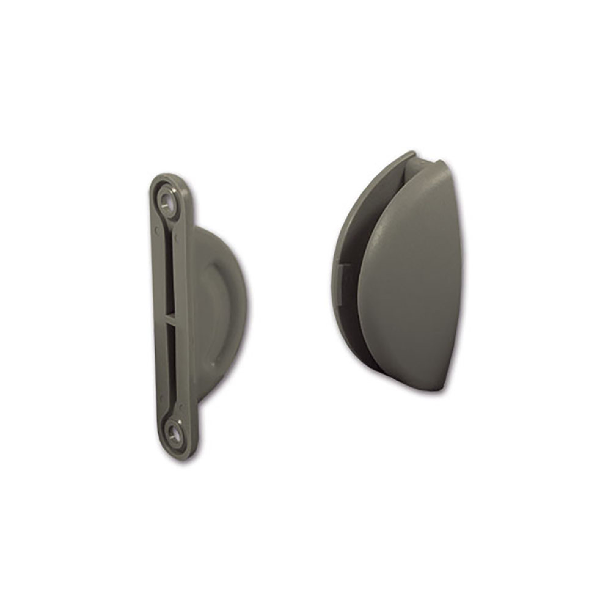 Ferma porta ad incastro grigio - blister 2