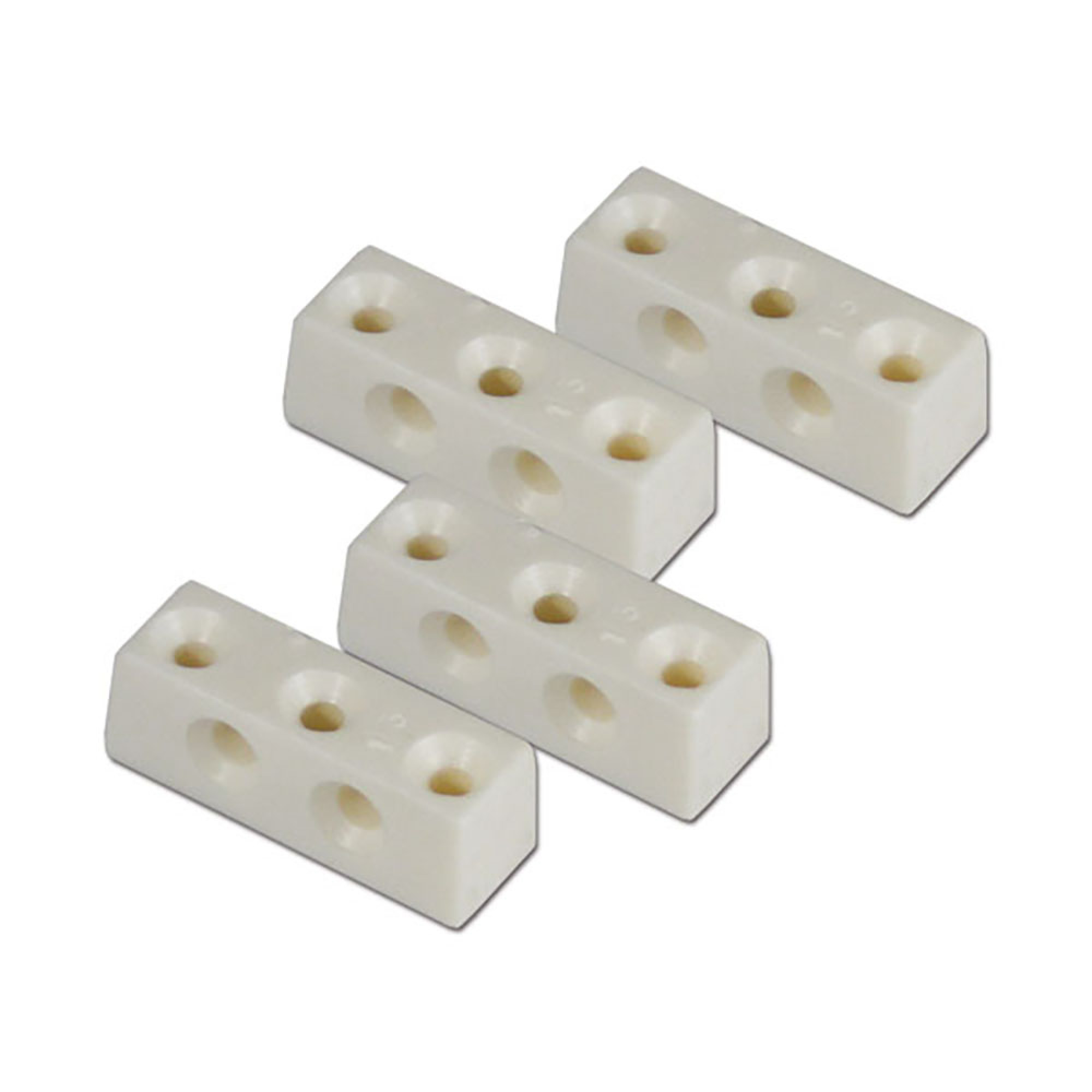 Fissamobili 5 fori bianco • blister 4 pezzi 2