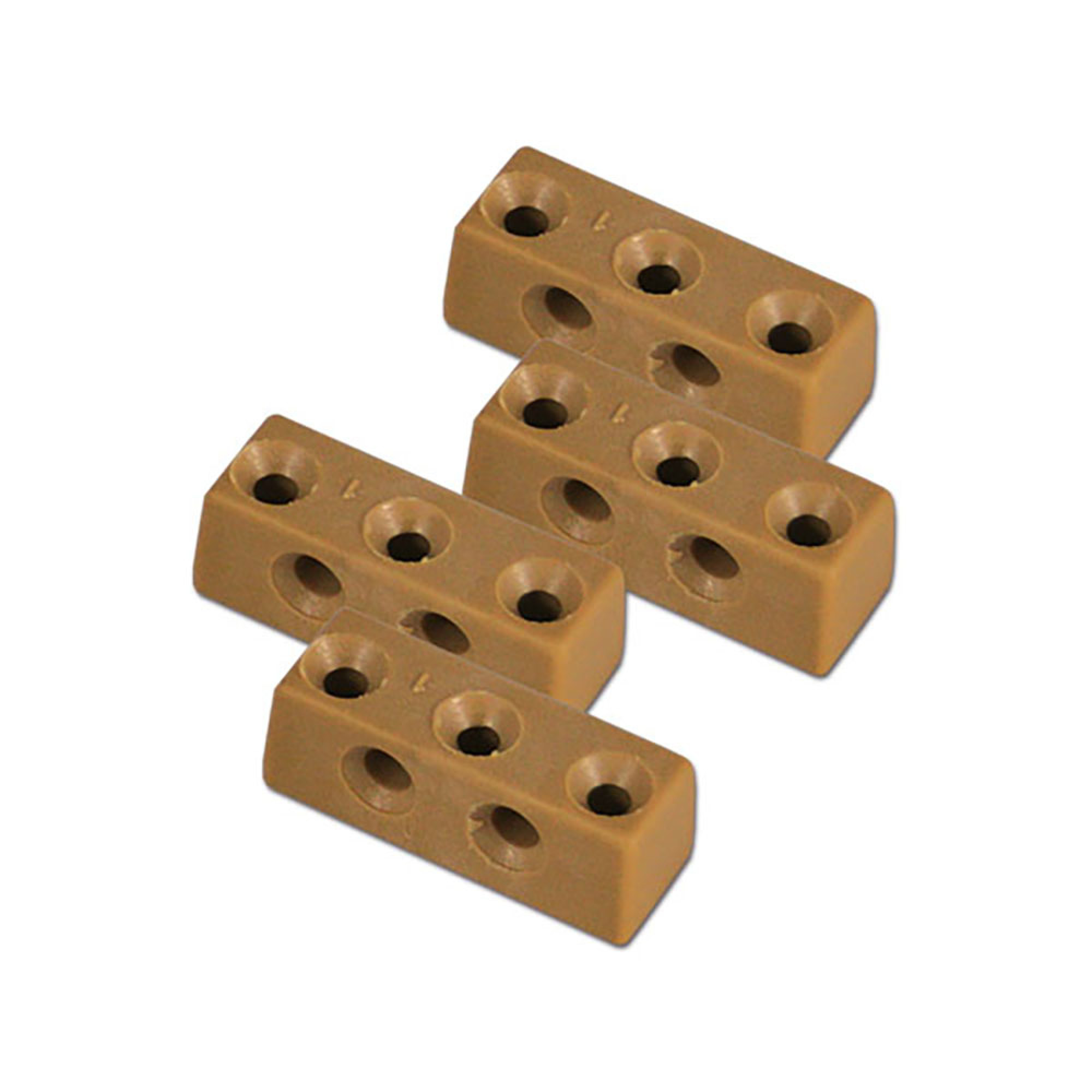 Fissamobili 5 fori marrone • blister 4 pezzi 2