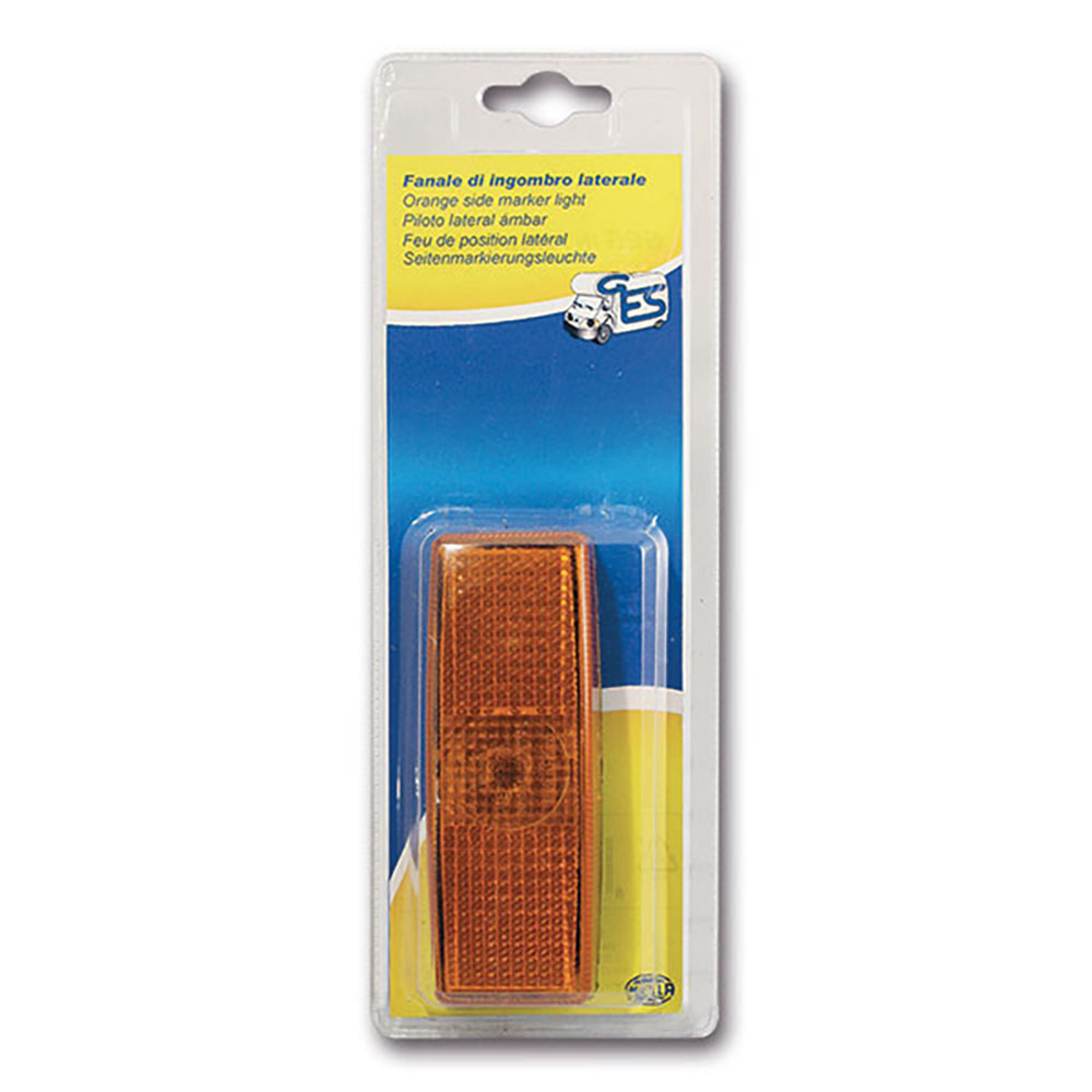 Luce ingombro arancio rettangalore 1