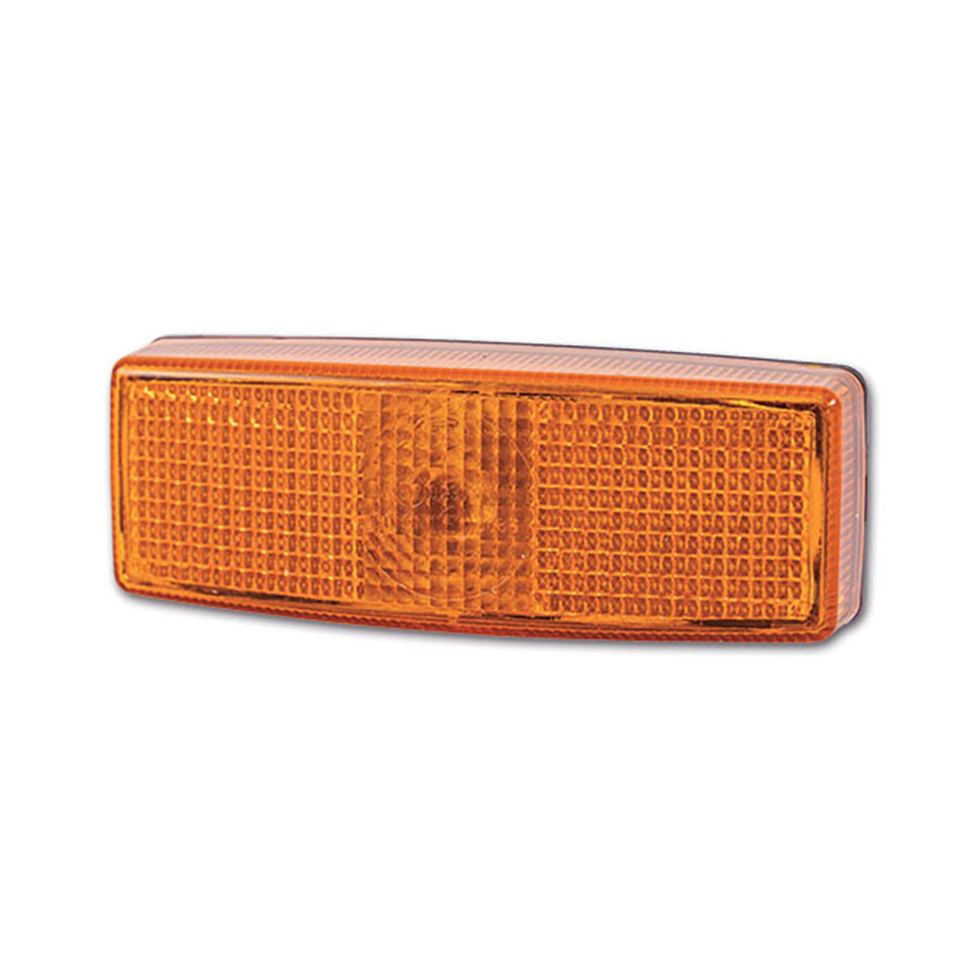 Luce ingombro arancio rettangalore 2
