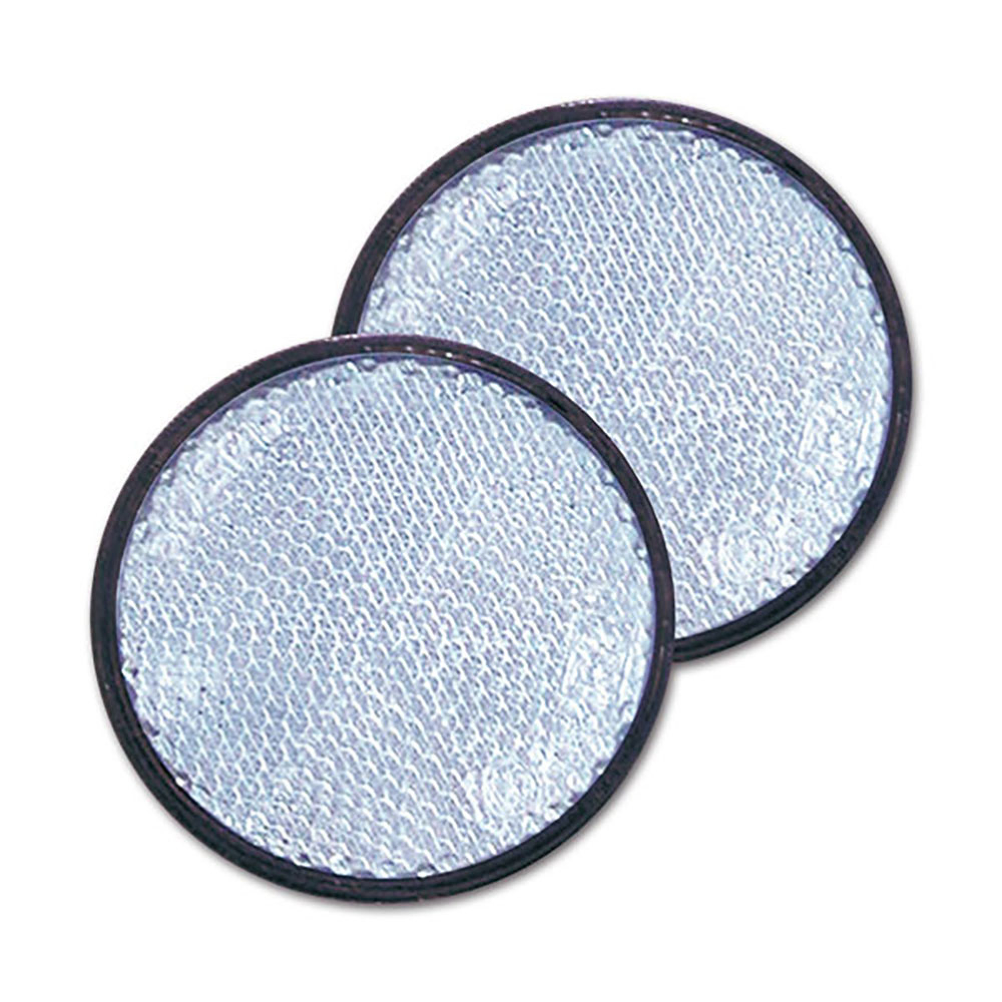 Catadiottro Ø 60 bianco con adesivo • blister 2