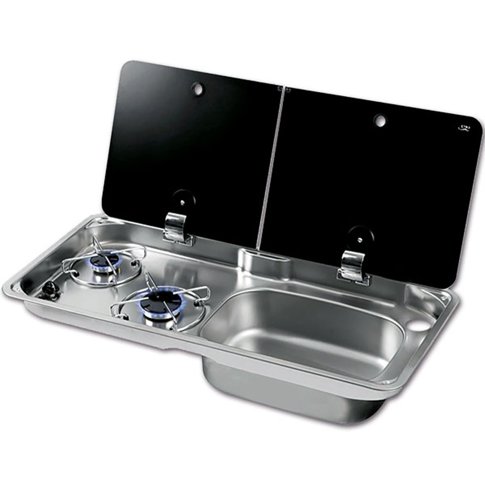 Randi XL 2 fuochi con lavello a destra 1