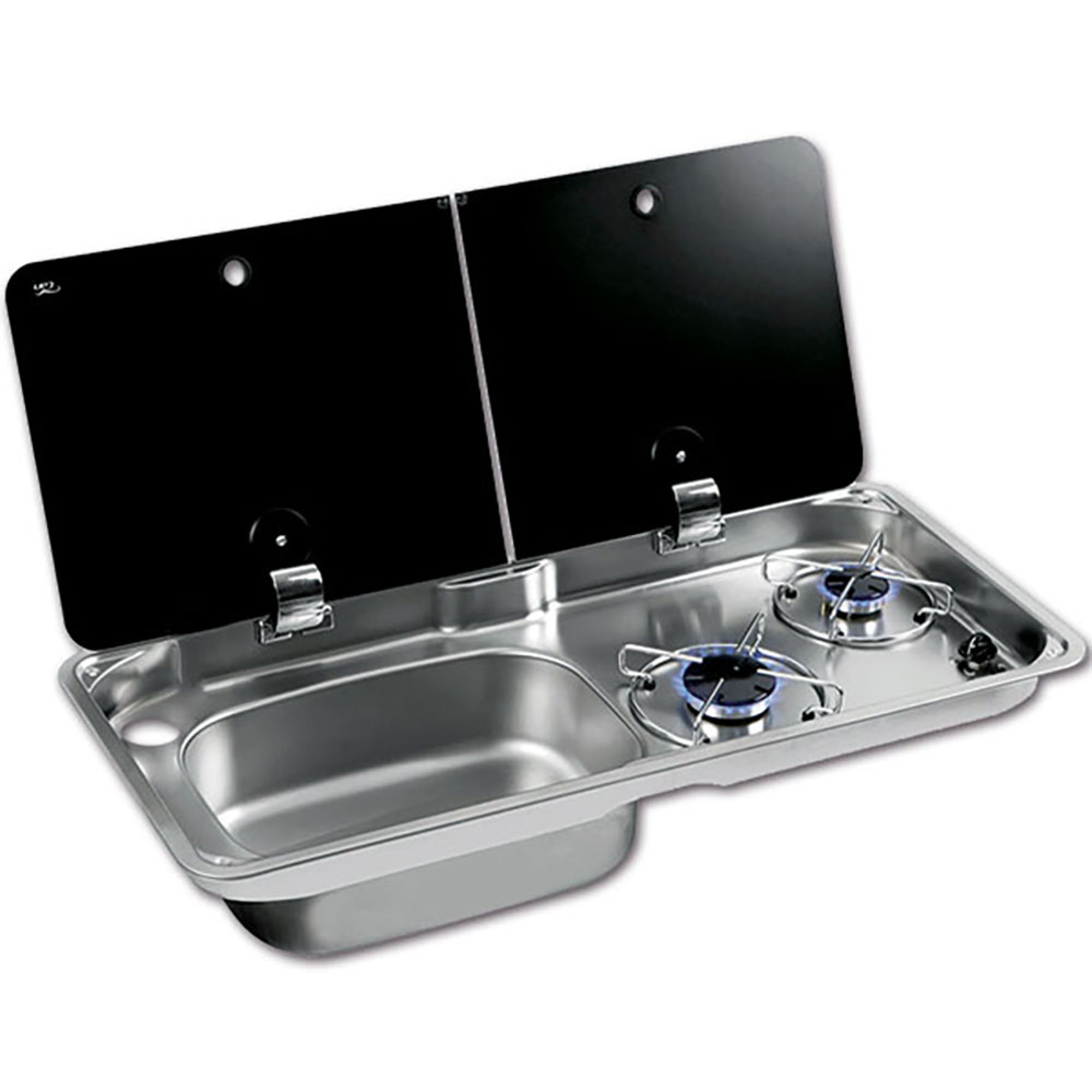 Randi XL 2 fuochi con lavello a sinistra 1