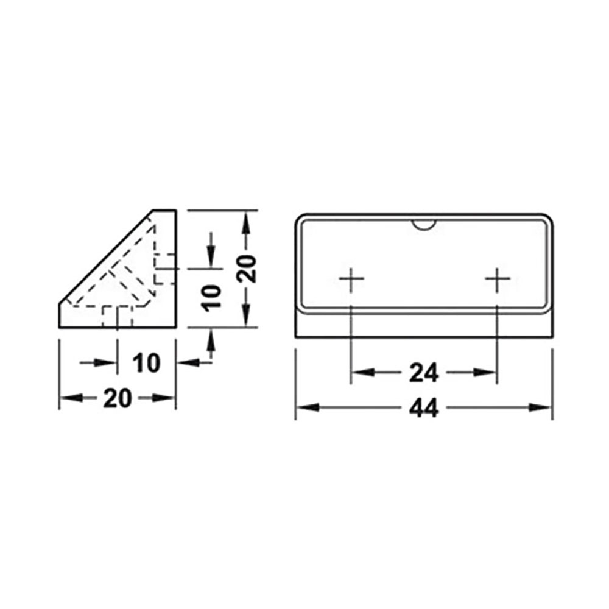 Fissamobili 4 fori marrone - blister 3