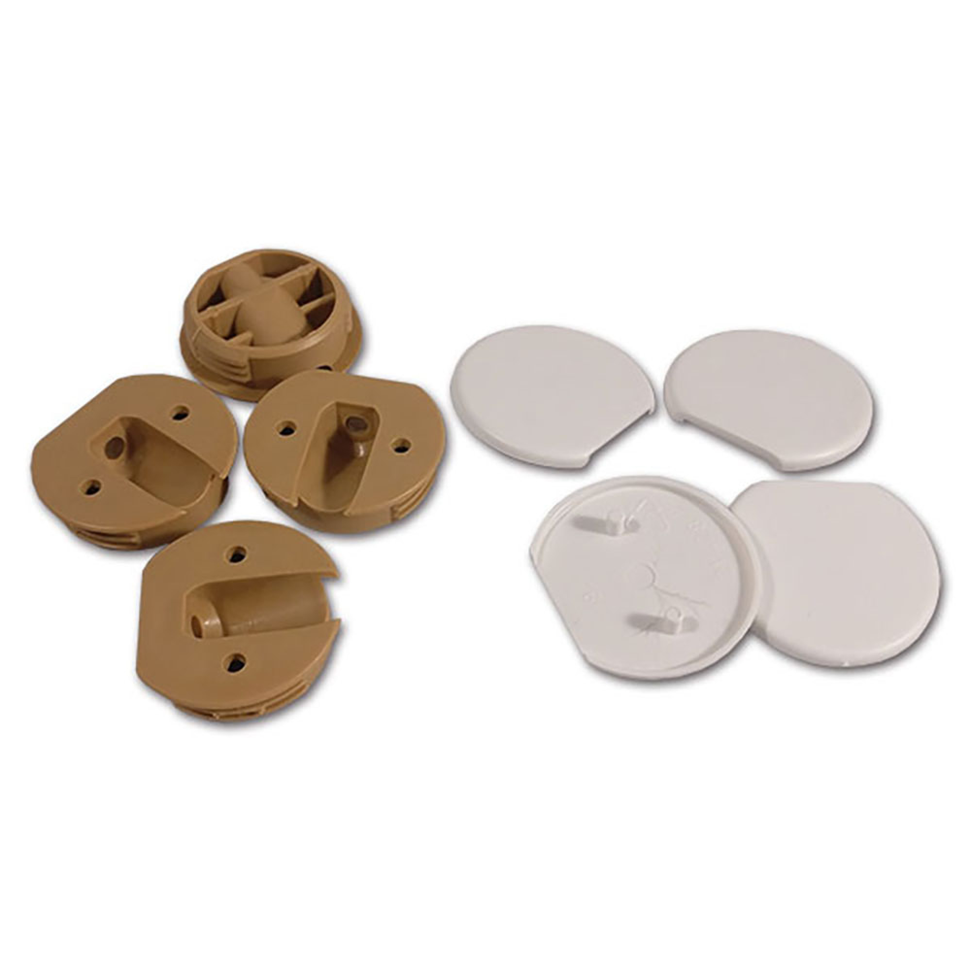 Fissamobili da incasso bianco - blister 2