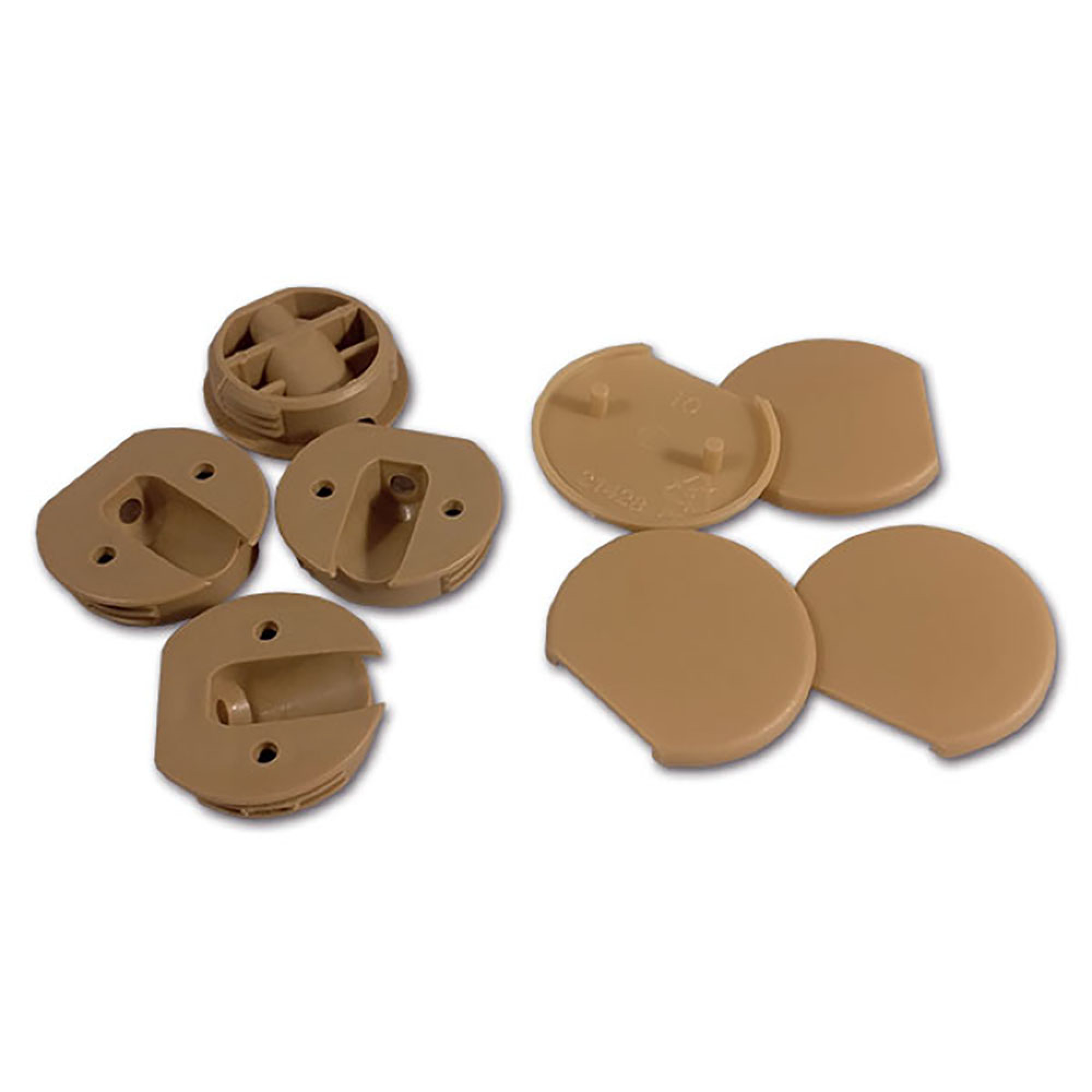 Fissamobili da incasso marrone - blister 2