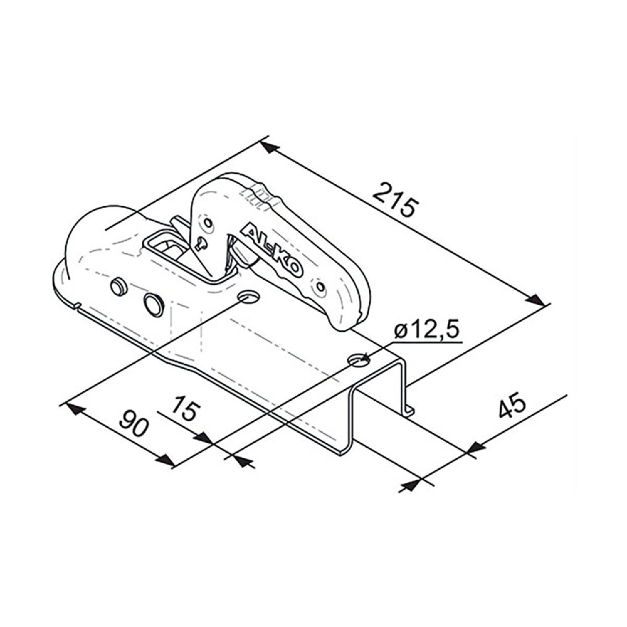 Giunto AK7 quadro 45 mm 3