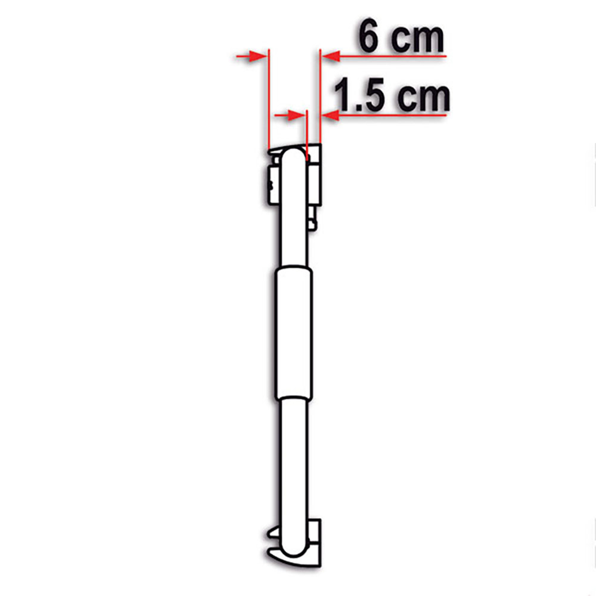 Maniglia di sicurezza Security 46 in alluminio - bianca 3
