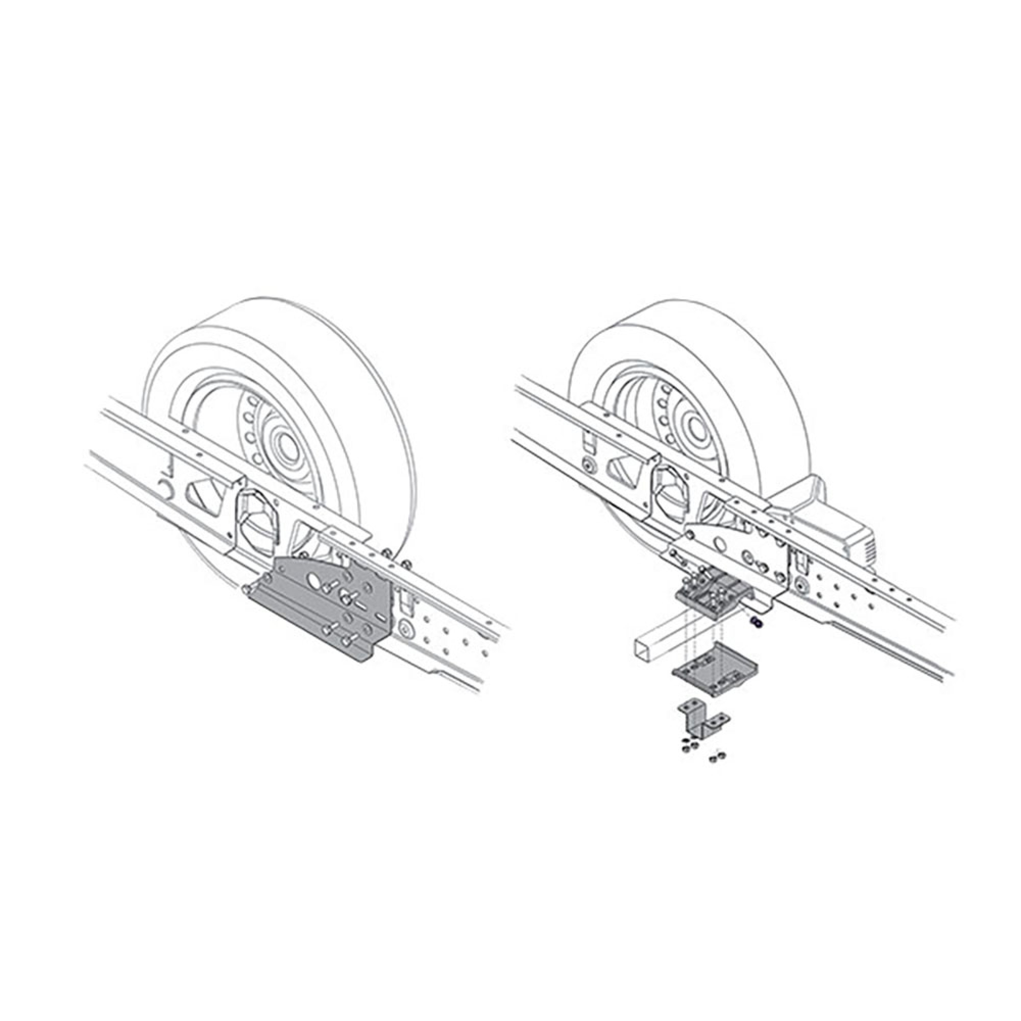 Staffe montaggio mover per telai AL-KO 2