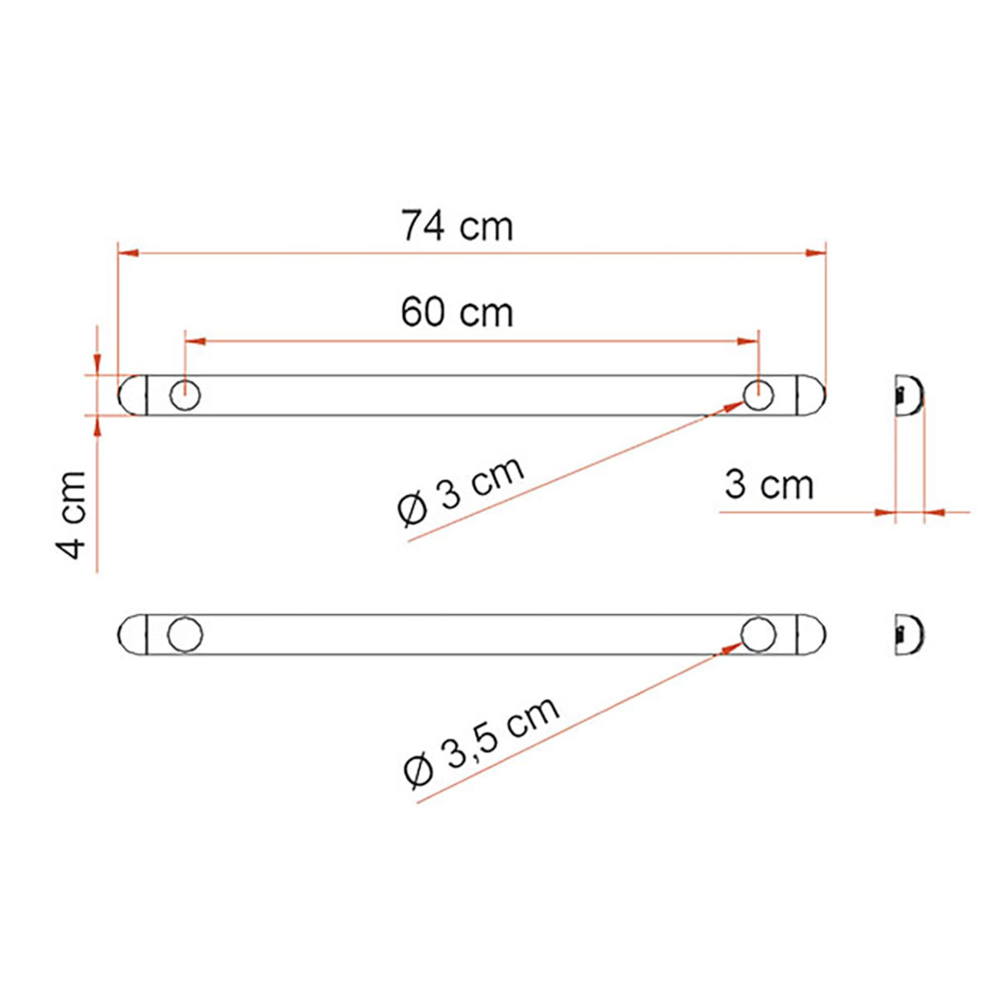 Kit Support Bar inferiore 3