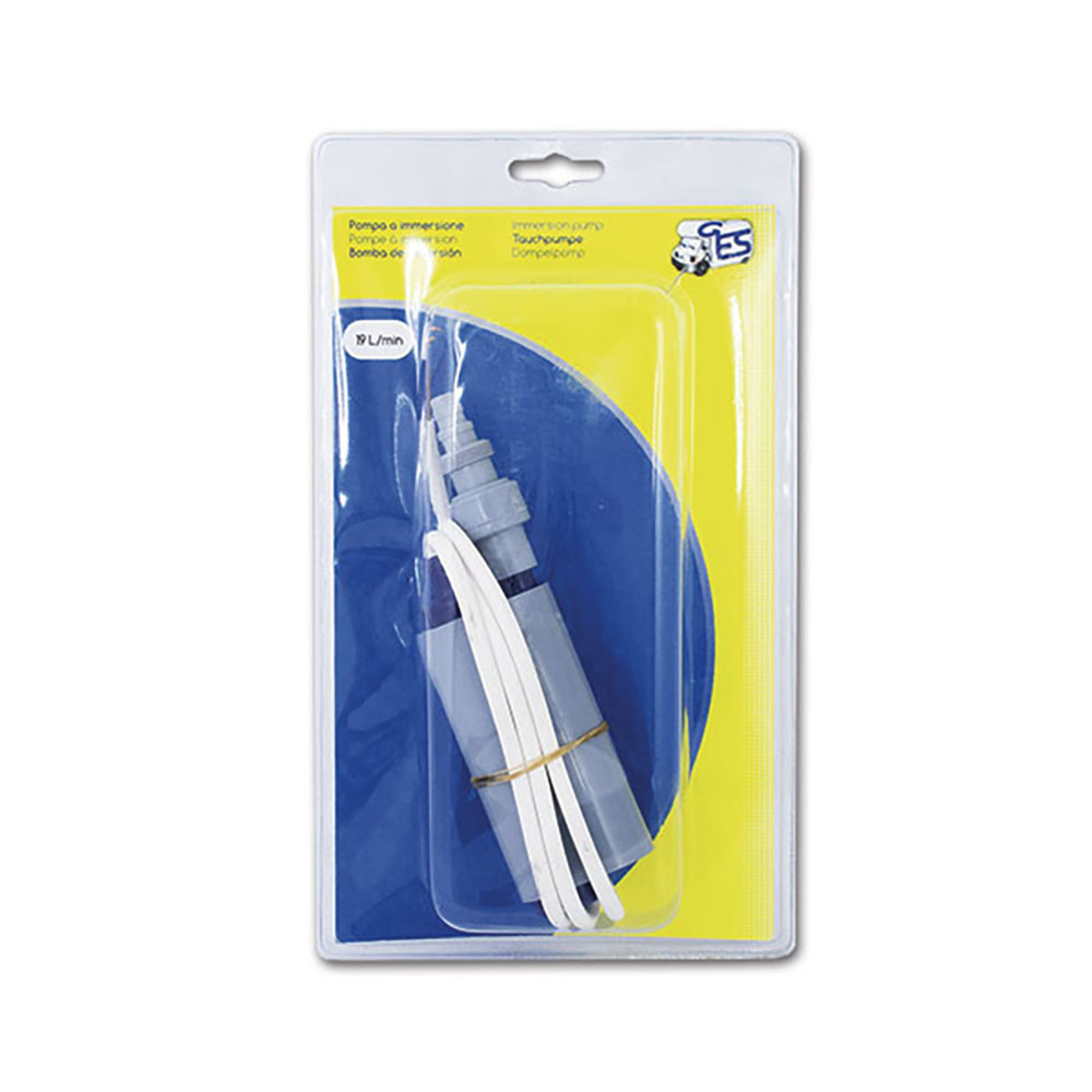 Pompa immersione con valvola • 19 L/min • blister 1