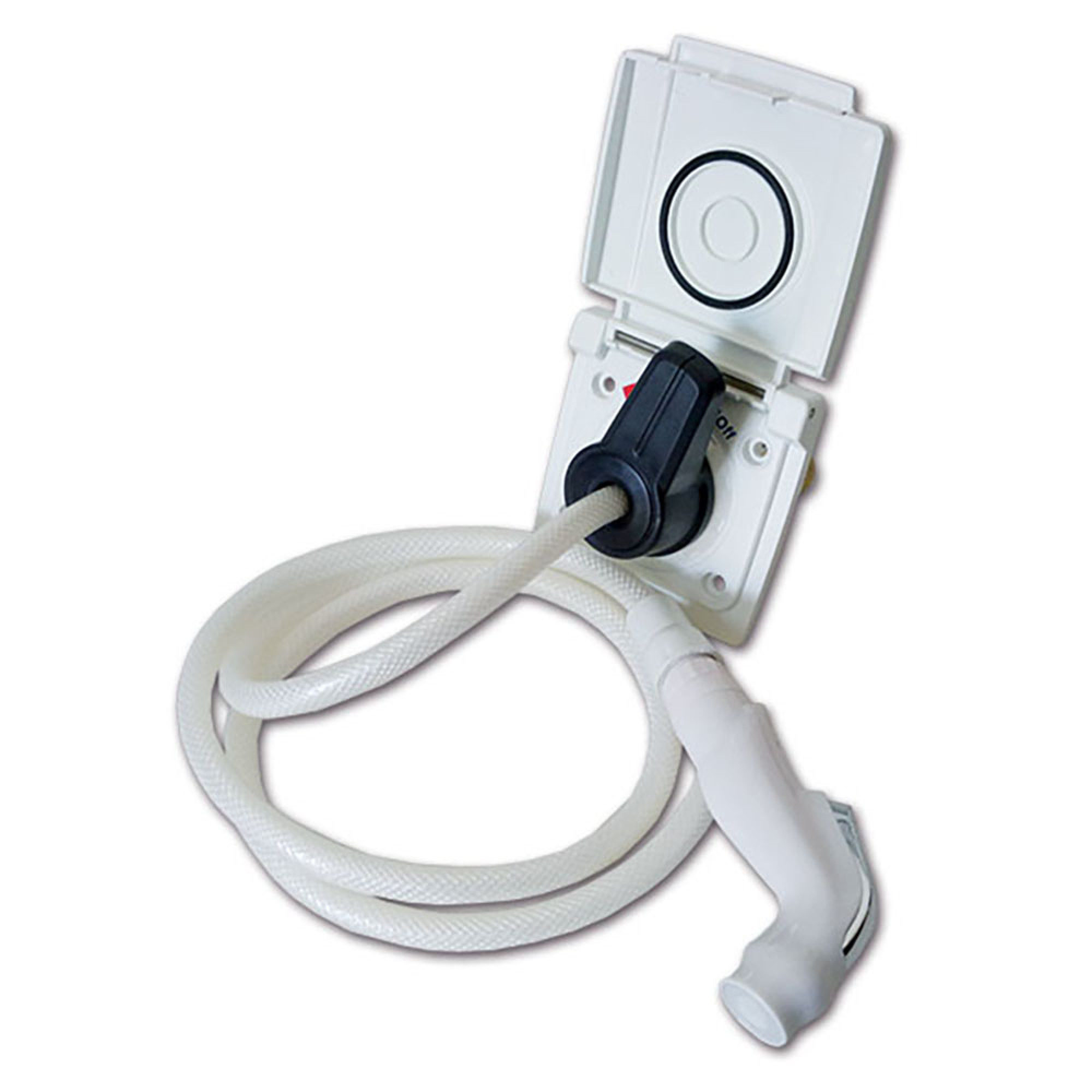 Doccia esterna bianca attacco rapido • 150 cm • sacchetto 2