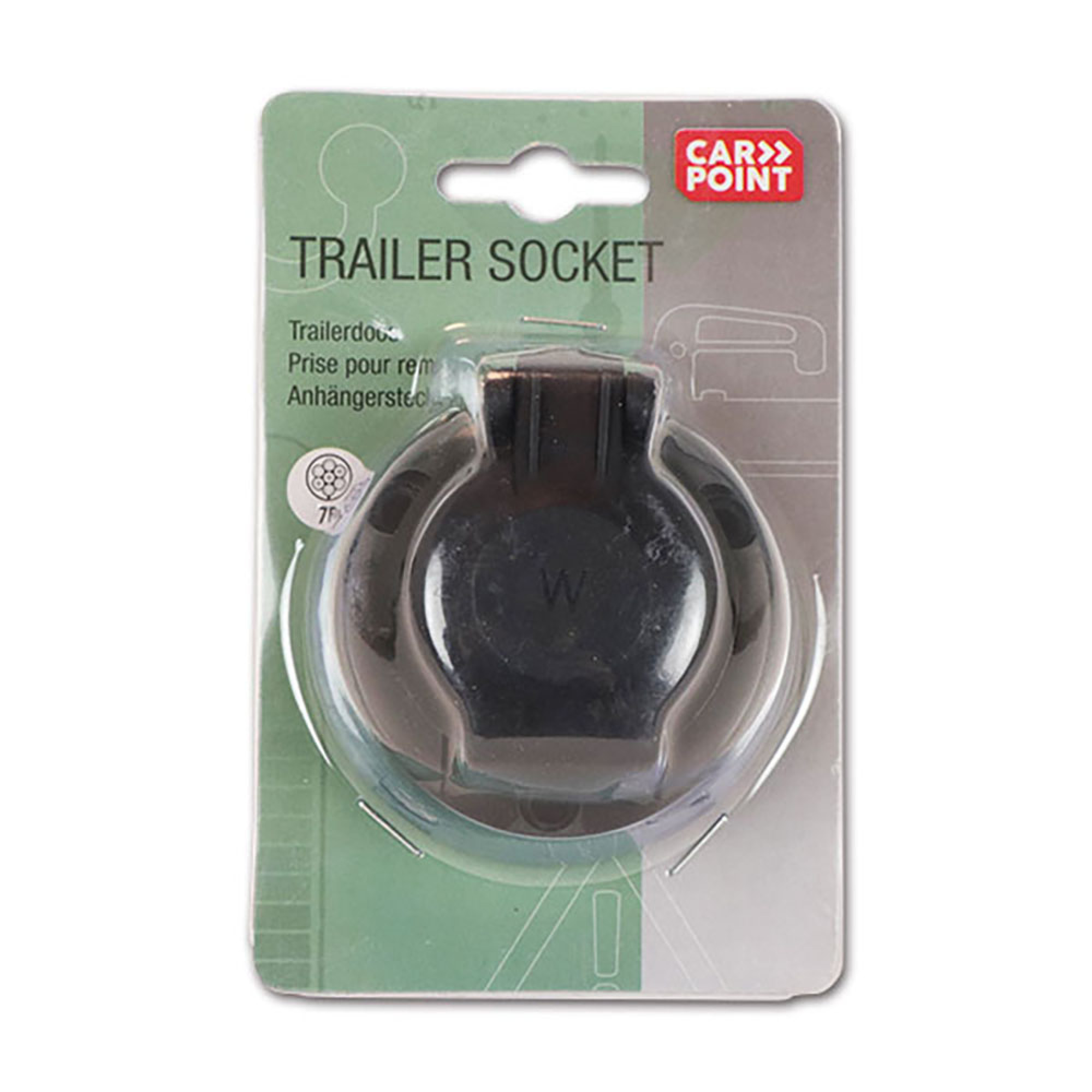Presa 7 poli ABS per rimorchi - blister 3